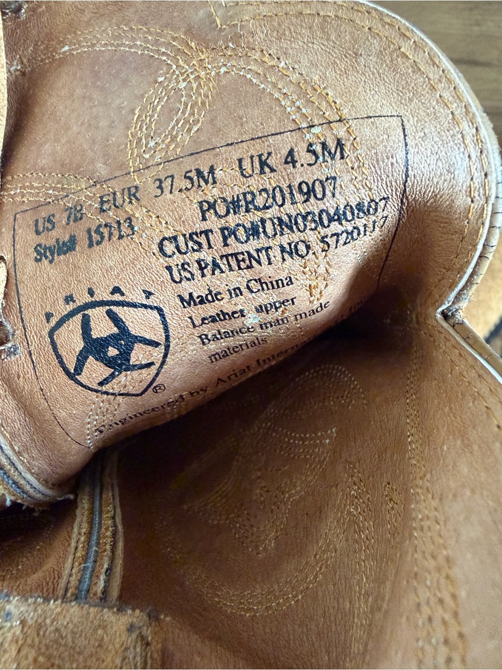 Ariat Brown Heritage Suede Western Cowboy Boot Embroidered Floral Women 7B 15713 - Picture 5 of 13